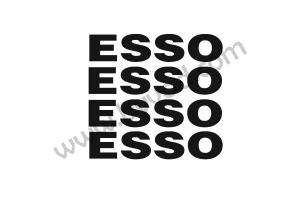 Kit 4 stickers ESSO 