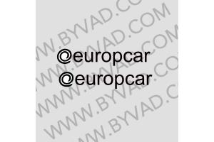 2 Autocollants europcar