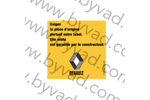 Sticker Renault exigez la pièce d'origine