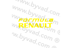 Autocollant FORMULA RENAULT 28 cm