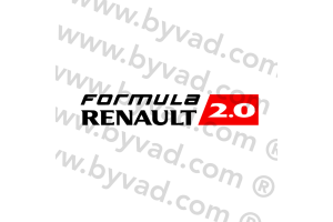 Autocollant FORMULA RENAULT 2.0 23 cm