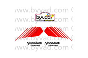 Kit complet autocollant GITANE TESTI CHAMPION VELOCE