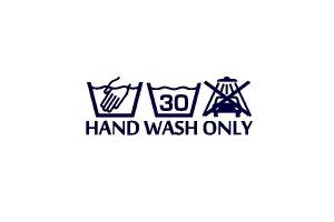 Sticker Hand wash only