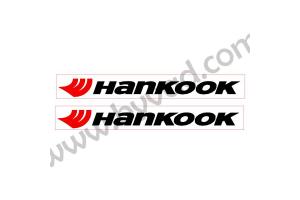 2 Stickers Hankook avec fond
