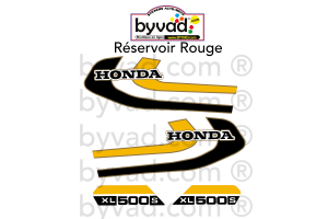 Kit moto autocollants complet HONDA 500 XLS 1979