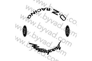 Kit 4 stickers de jante OZ FORD MOTORSPORT