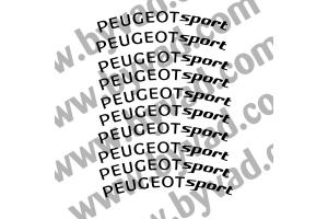 Kit 10 stickers de jante Peugeot Sport