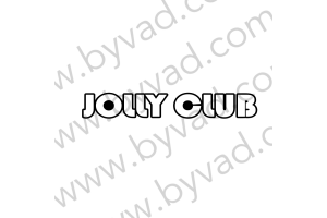 2 Stickers Jolly Club avec rebord
