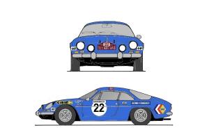 Kit déco Alpine A110 Monte Carlo 1971