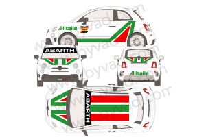 Kit complet Fiat 595 Abarth ALITALIA