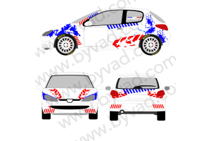 UNIVERSELLE déco rallye- - Kit Complet - voiture Sticker Autocollant  Graphic Decals