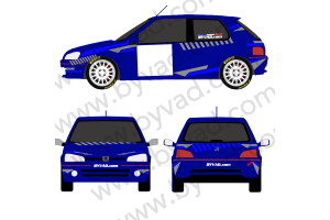 Kit déco rallye - Stickers (toutes marques) personnalisable