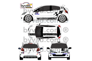 Kit Déco clio R3 full - compétition