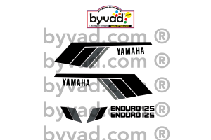 Kit sticker Yamaha DTMX 125 Enduro 1979 personnalisé