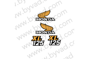 Kit stickers complet HONDA 125 XL