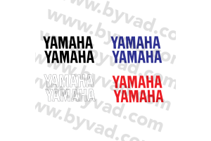 Deux stickers YAMAHA 20 cm