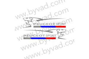 2 Stickers Peugeot Sport Lion 2016