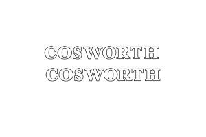 Stickers Cosworth Evidés x 2