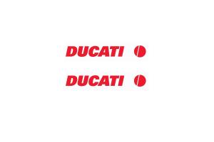 Kit 2 stickers DUCATI TEXTE