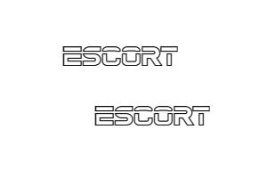 Stickers Escort 1980 x 2