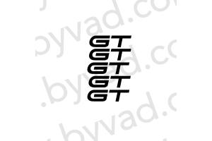 Kit de 5 stickers de jantes GT Renault sport logo 2016