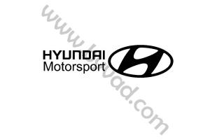 Deux stickers Hyundai Motorsport