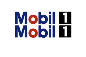 Kit deux stickers 'MOBIL 1' 100 cm