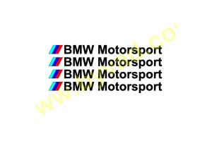 Kit de 4 Stickers BMW Motorsport