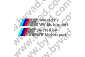 Kit de 2 Stickers Powered by bmw