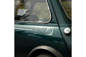 Kit 3 autocollants Austin mini Racing Green