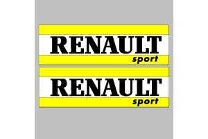 2 stickers logo Renault Sport