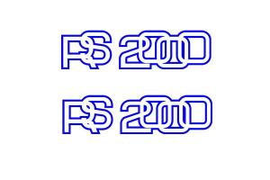 Stickers RS2000 Vintage x 2