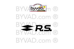 Autocollant RS Renault Sport 45 Cm