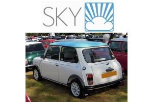 Kit 3 stickers Austin mini SKY