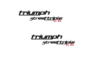 2 Stickers Triumph Street Triple 675