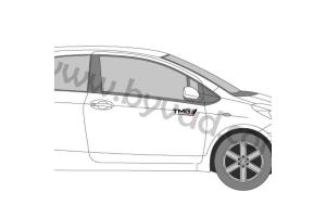 2 Stickers TMG Toyota Motorsport 25 cm