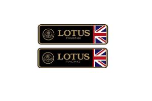 2 Stickers Lotus Racing UK