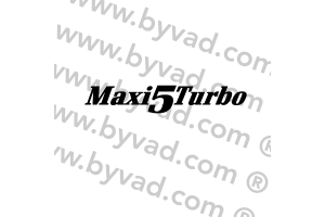Autocollant Maxi 5 Turbo pour Renault 5 Turbo