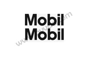 Kit deux stickers MOBIL 15 cm