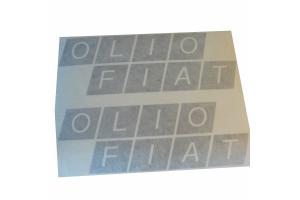 2 Stickers Olio Fiat