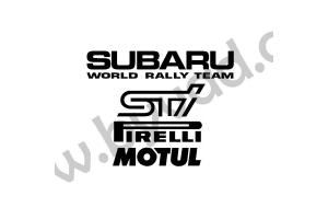 Pack stickers Sponsors Subaru