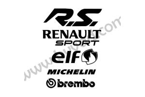 RENAULT SPORT autocollant sticker 3D logo RENAULT SPORT 181040 : GEOPLACK  Articles personnalisés et Cadeaux pour Hommes