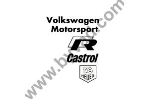 Pack stickers Sponsors Volkswagen Motorsport