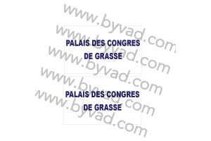 2 Stickers Palais des congrés de GRASSE
