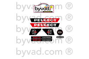 Kit autocollants Peugeot 103 MVL ROUGE