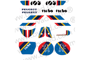 Kit autocollants Peugeot 103 Turbo Phase 2