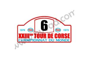 1 plaque rallye Tour de Corse