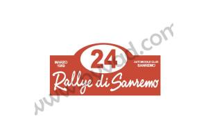 1 plaque rallye San Remo