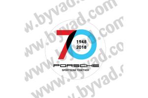 Sticker porsche 70 ANS