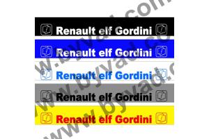 Bandeau pare soleil Renault Elf Gordini